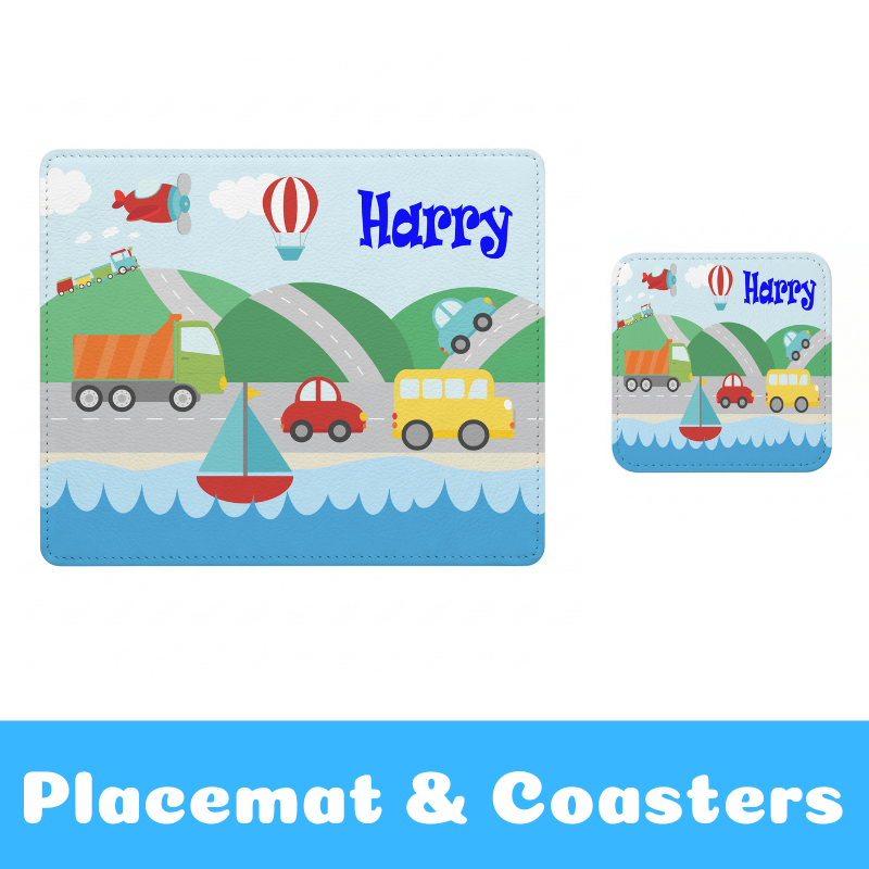 Personalised Placemats and Coasters for Kids