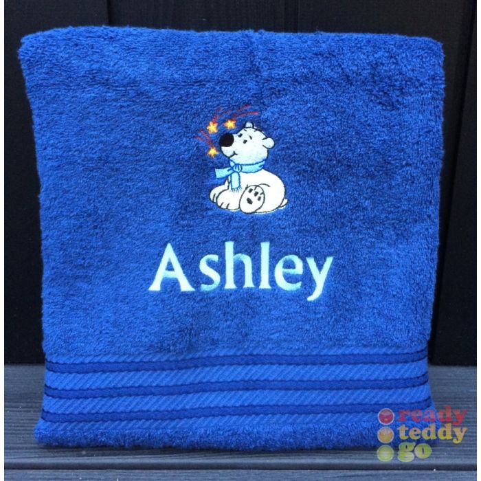 Personalised Embroidered Name Design Kids Swimming Bath Towels