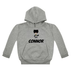 Bat Boy Superhero Any Name Childrens Hoodie