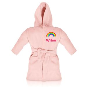 Rainbow Any Name Children's Bathrobe