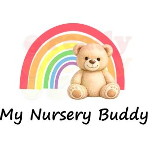 Teddy Bear & Rainbow Any Name / Text Design