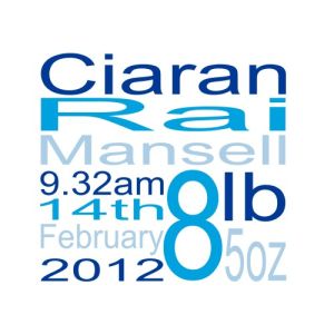 Insert Photo + Birth Square Design