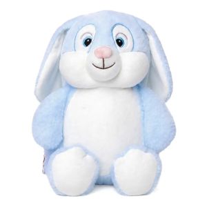 Personalised Teddy Bear - 14 Inch Cubbies Stardust The White Unicorn - Embroidered with NAME / TEXT / Baby Birth Details