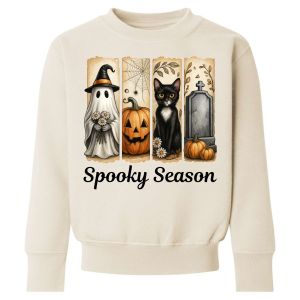 Brushstroke Vintage Halloween Any Name Childrens Sweatshirt / Jumper
