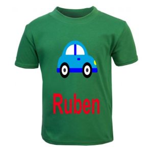 Car Any Name Childrens Printed T-Shirt