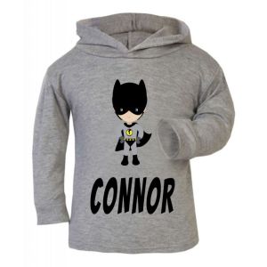 Bat Boy Superhero Any Name Childrens T-Shirt Hoodie