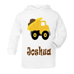 Dump Truck Any Name Childrens T-Shirt Hoodie