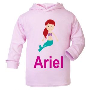 Mermaid Any Name Childrens T-Shirt Hoodie