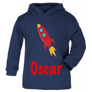 Rocket Any Name Childrens T-Shirt Hoodie