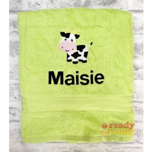Personalised Bath Towels For Kids - Embroidered Name + GAMING CONTROLLER Design 