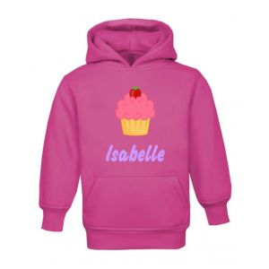 Cupcake Any Name Childrens Hoodie