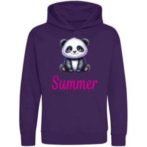 Panda Any Name Childrens Hoodie