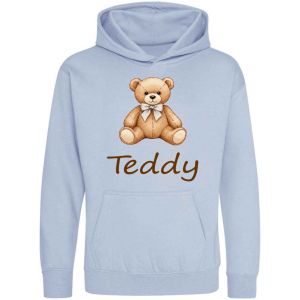 Cute Teddy Bear Any Name Childrens Hoodie