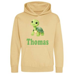 Cute Tortoise Any Name Childrens Hoodie