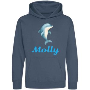 Dolphin Any Name Childrens Hoodie