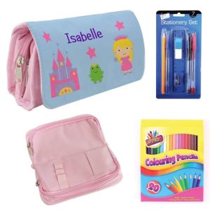 Princess Castle Filled Pencil Case