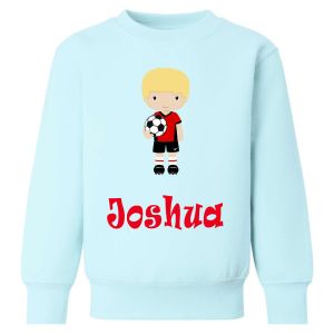 Football Player Any Name Childrens Sweatshirt / Jumper