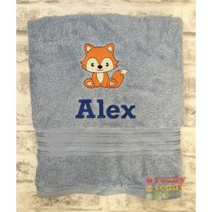 Personalised Bath Towels For Kids - Embroidered Name + GAMING CONTROLLER Design 