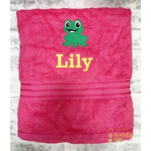 Personalised Bath Towels For Kids - Embroidered Name + GAMING CONTROLLER Design 