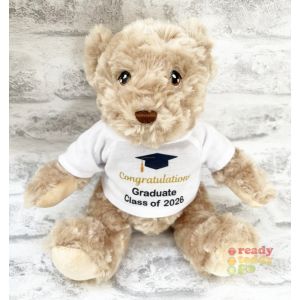 Personalised Graduation Teddy Bear - Congratulations Graduate Class of (Any Year) School University Graduation Soft Toys