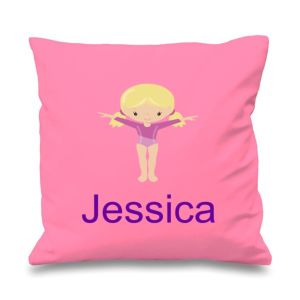 Gymnast Any Name Printed Cushion