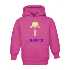 Gymnast Any Name Childrens Hoodie