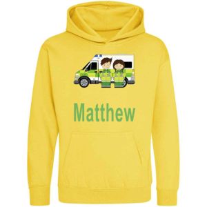 Ambulance and Paramedics Any Name Childrens Hoodie