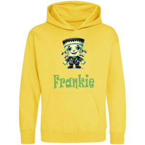 Halloween Frankenstein Boy Any Name Childrens Hoodie