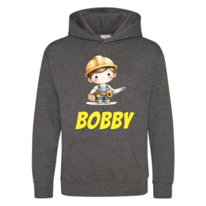 Handyboy / Builder Any Name Childrens Hoodie