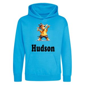 Hip Hop Giraffe Any Name Childrens Hoodie