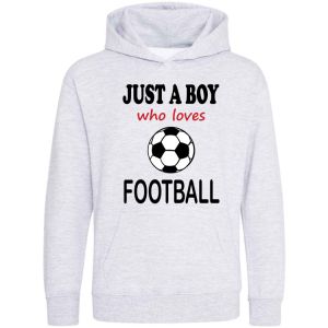 Just a Boy / Girl who loves FOOTBALL Childrens Hoodie