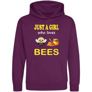 Just a Boy / Girl who loves BEES Childrens Hoodie