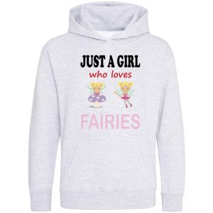 Just a Girl who loves FAIRIES Childrens Hoodie