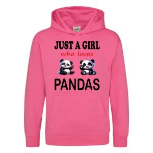 Just a Boy / Girl who loves PANDAS Childrens Hoodie