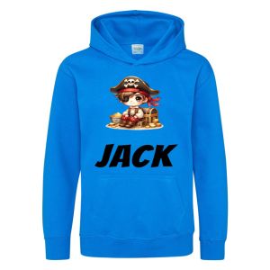 Pirate Treasure Chest Any Name Childrens Hoodie