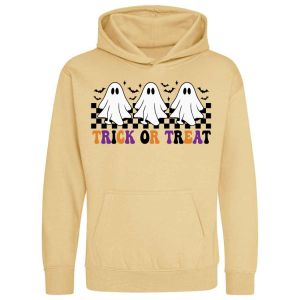 Halloween Trick or Treat Ghosts Any Name Childrens Hoodie