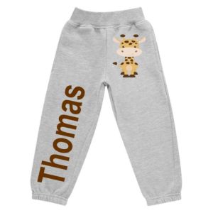 Giraffe Any Name Childrens Jogging Bottoms