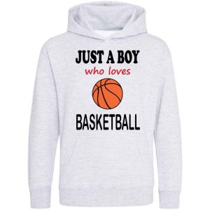 Just a Boy / Girl who loves BASKETBALL Childrens Hoodie