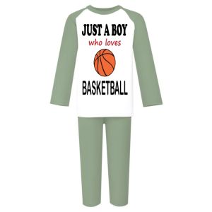 Just a Boy / Girl who loves BASKETBALL Childrens Pyjamas