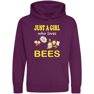 Just a Boy / Girl who loves BEES Childrens Hoodie