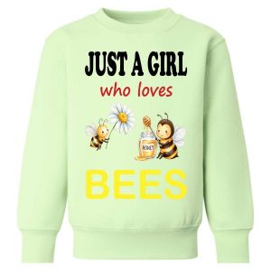 Just a Boy / Girl who loves BEES Childrens Sweatshirt / Jumper