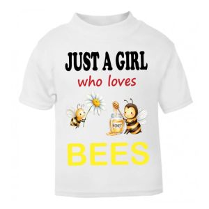 Just a Boy / Girl who loves BEES Childrens Printed T-Shirt