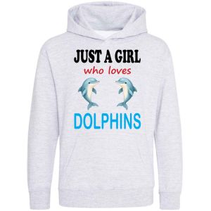 Just a Boy / Girl who loves DOLPHINS Childrens Hoodie