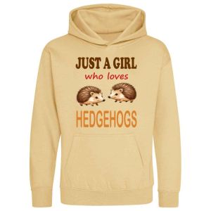 Just a Boy / Girl who loves HEDGEHOGS Childrens Hoodie