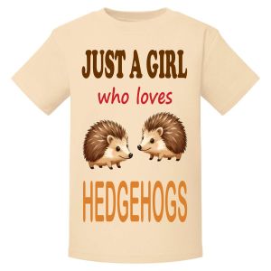 Just a Boy / Girl who loves HEDGEHOGS Childrens Printed T-Shirt