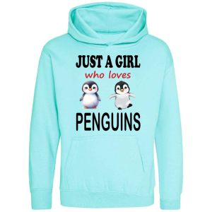 Just a Boy / Girl who loves PENGUINS Childrens Hoodie