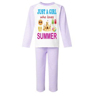 Just a Boy / Girl who loves SUMMER Childrens Pyjamas