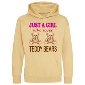Just a Boy / Girl who loves TEDDY BEARS Childrens Hoodie