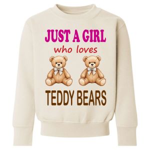 Just a Boy / Girl who loves TEDDY BEARS Childrens Sweatshirt / Jumper