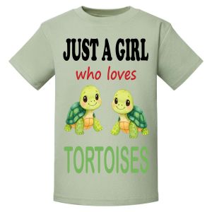 Just a Boy / Girl who loves TORTOISES Childrens Printed T-Shirt